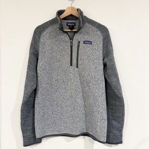 Patagonia || Men's Better Sweater 1/4-Zip Fleece Gray Small
